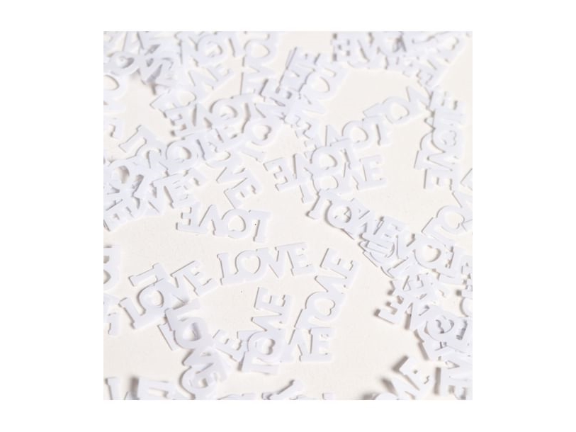Hvidt Love Konfetti