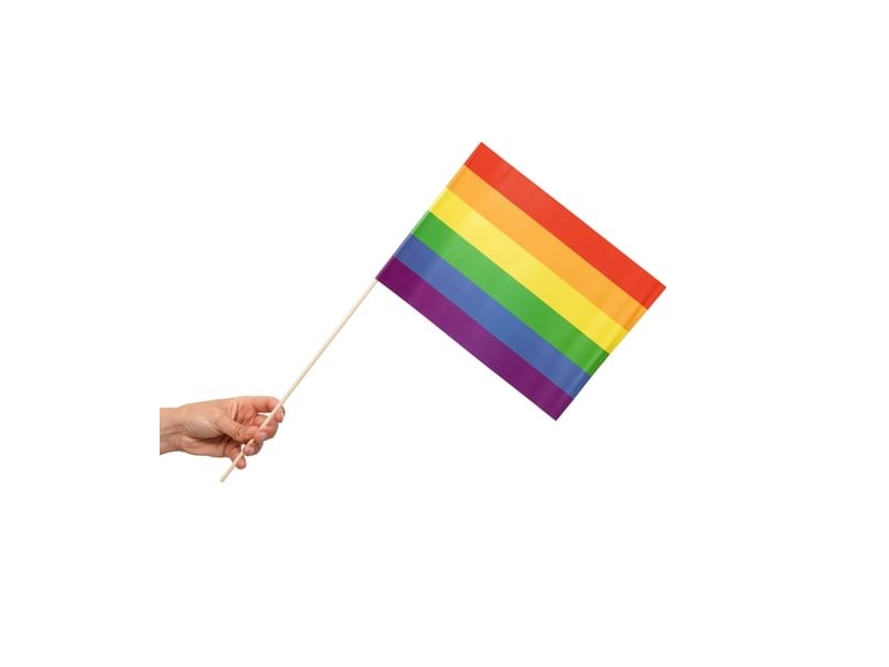 Regenbogenflaggen Auf Stab, 10 Stk.