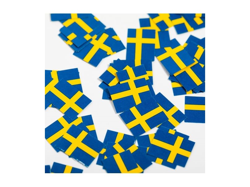 Flaggenkonfetti Schweden