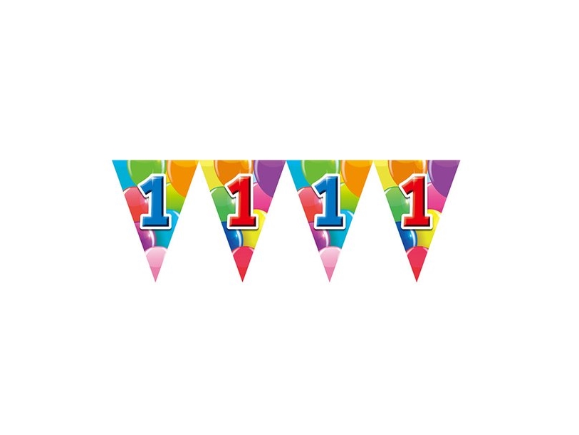 Wimpelgirlande 1 Mit Luftballons