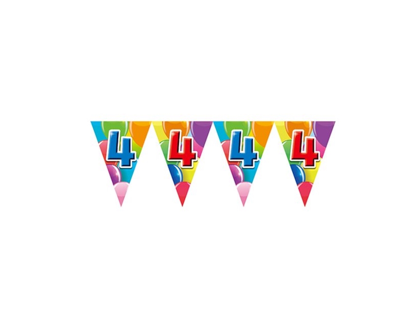Wimpelgirlande 4 Mit Luftballons
