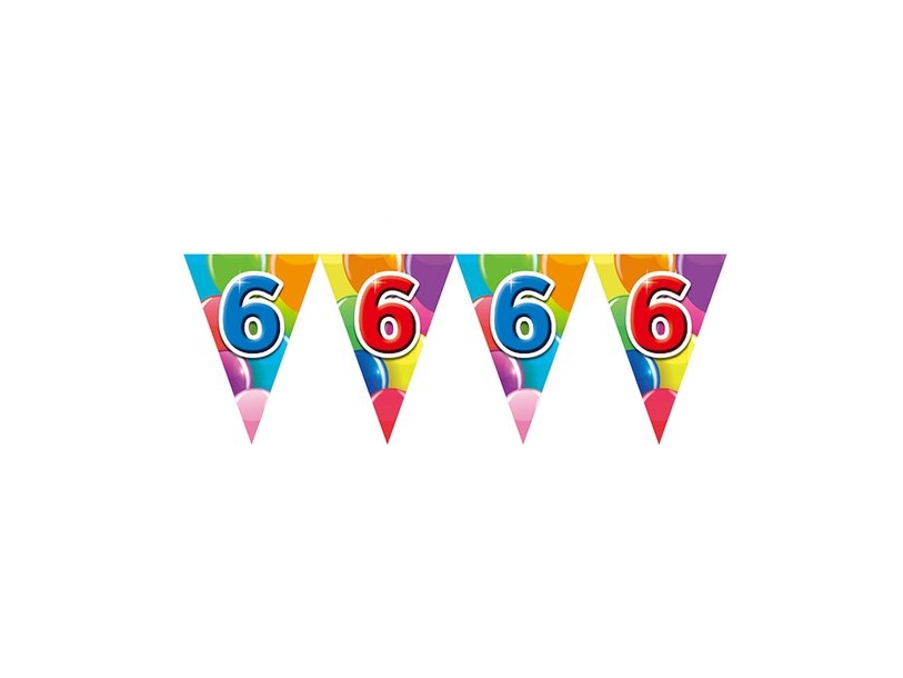 Wimpelgirlande 6 Mit Luftballons
