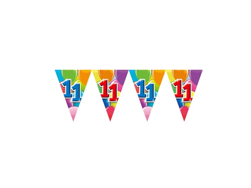 Wimpelgirlande 11 Mit Luftballons