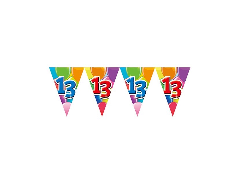 Wimpelgirlande 13 Mit Luftballons