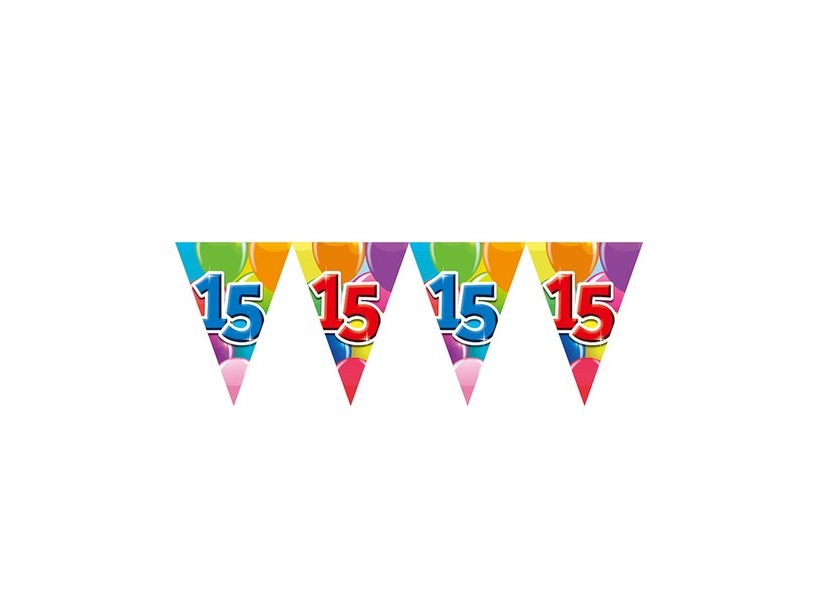 Wimpelgirlande 15 Mit Luftballons