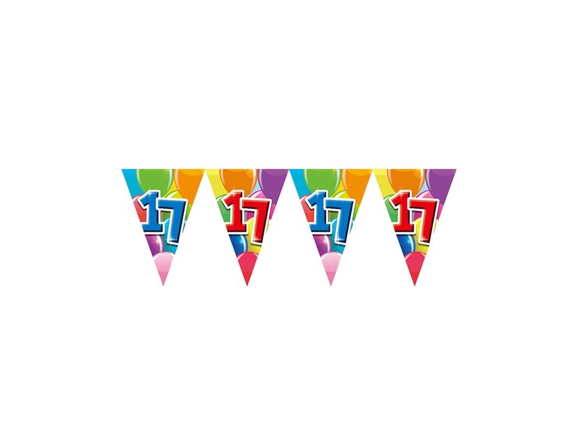Wimpelgirlande 17 Mit Luftballons