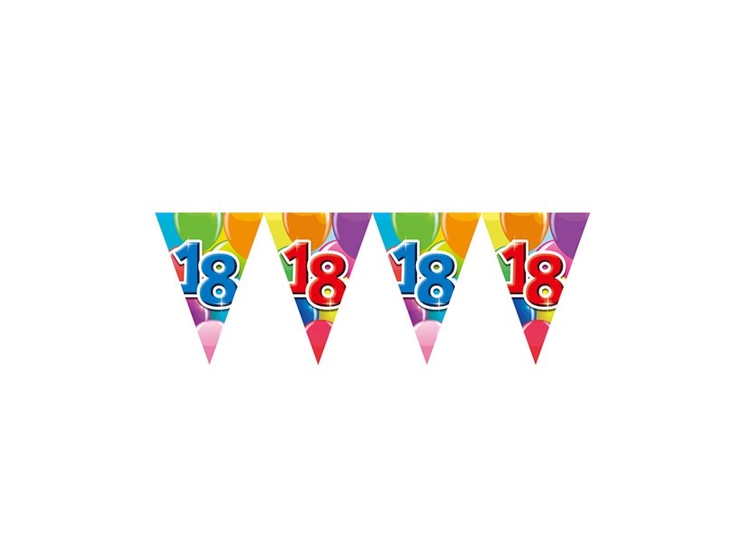 Wimpelgirlande 18 Mit Luftballons