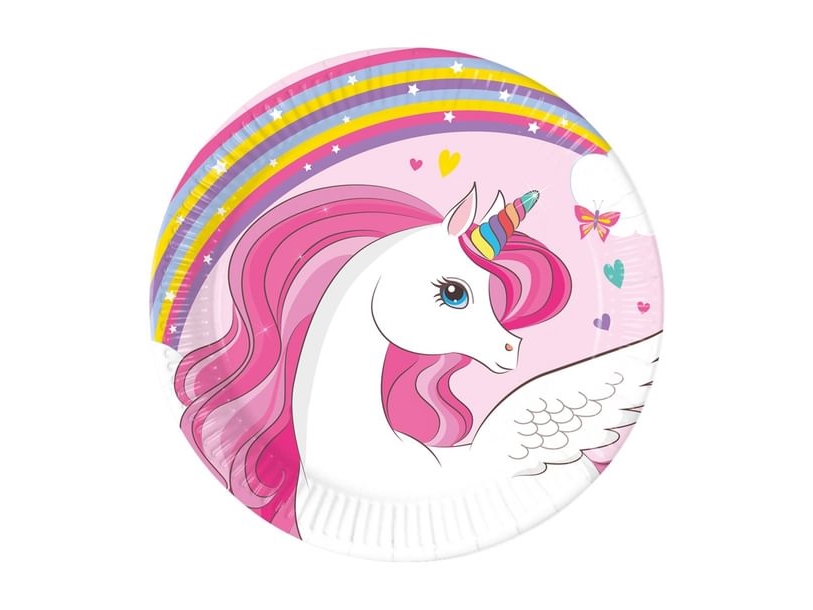 Regenbogen-Einhorn-Teller, 20 Cm