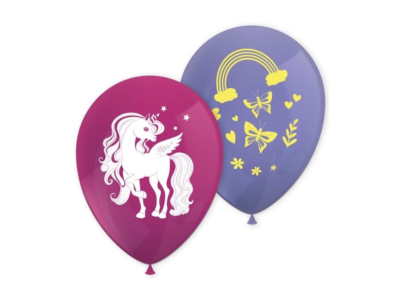 Regenbogen-Einhorn-Luftballons