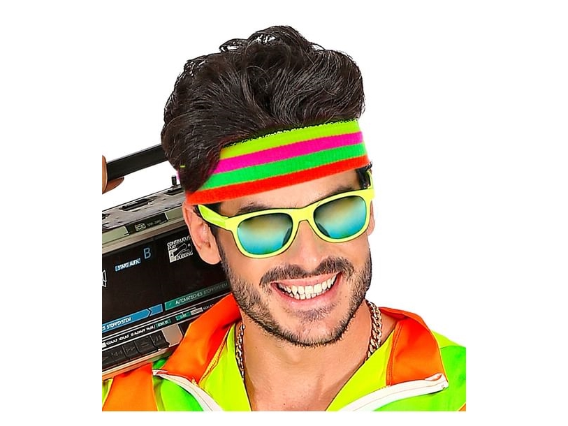 UV Neon Flerfarvet Pandebånd - One size