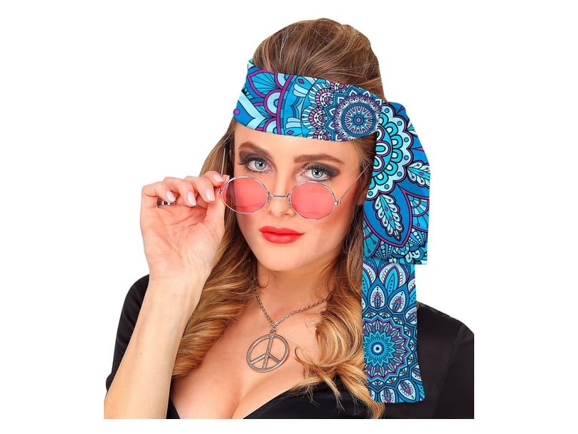60Er Jahre Stirnband Blaues Mandala