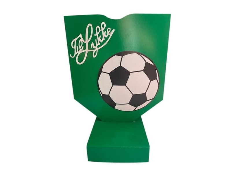 Fußballlied-Schild, Grün