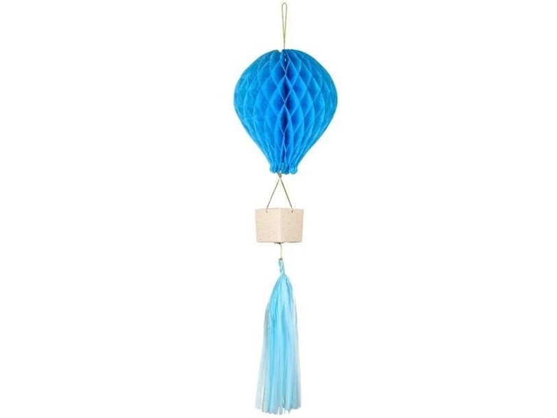 Blaues Heißluftballon-Seidenpapier