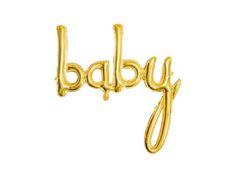 Guld Folieballon Baby