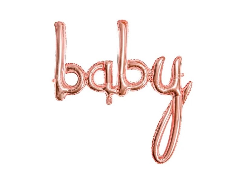Rose Gold Folieballon Baby