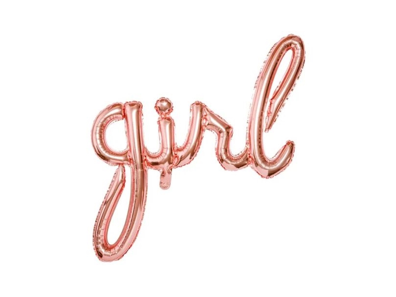 Rose Gold Folieballon, Girl