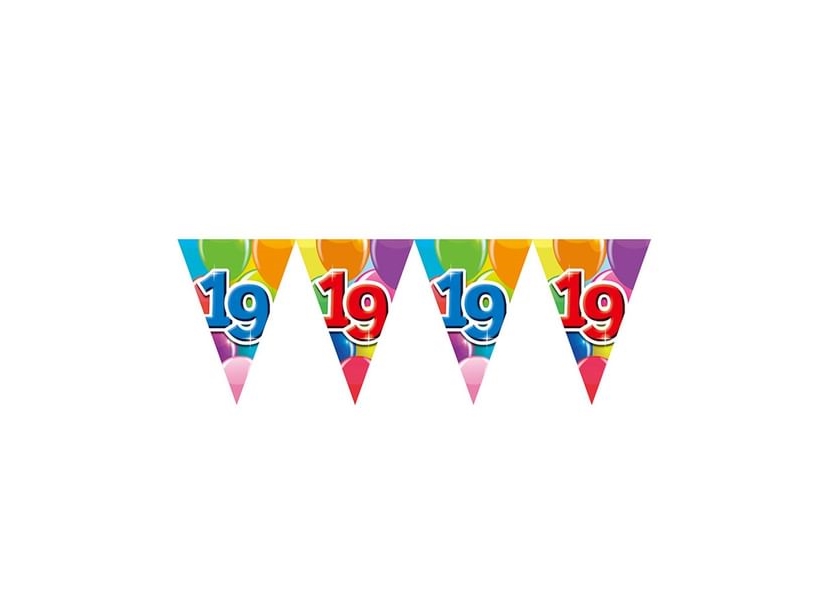 Wimpelgirlande 19 Mit Luftballons