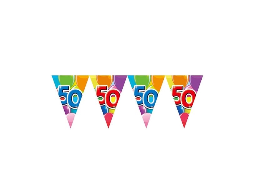 Wimpelgirlande 50 Mit Luftballons