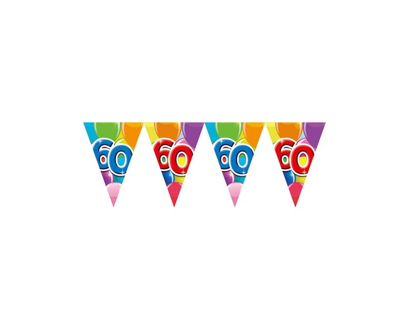 Wimpelgirlande 60 Mit Luftballons