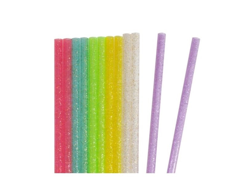 Royal Series Genanvendelige Sugerør med Glimmer (23cm) 12pk