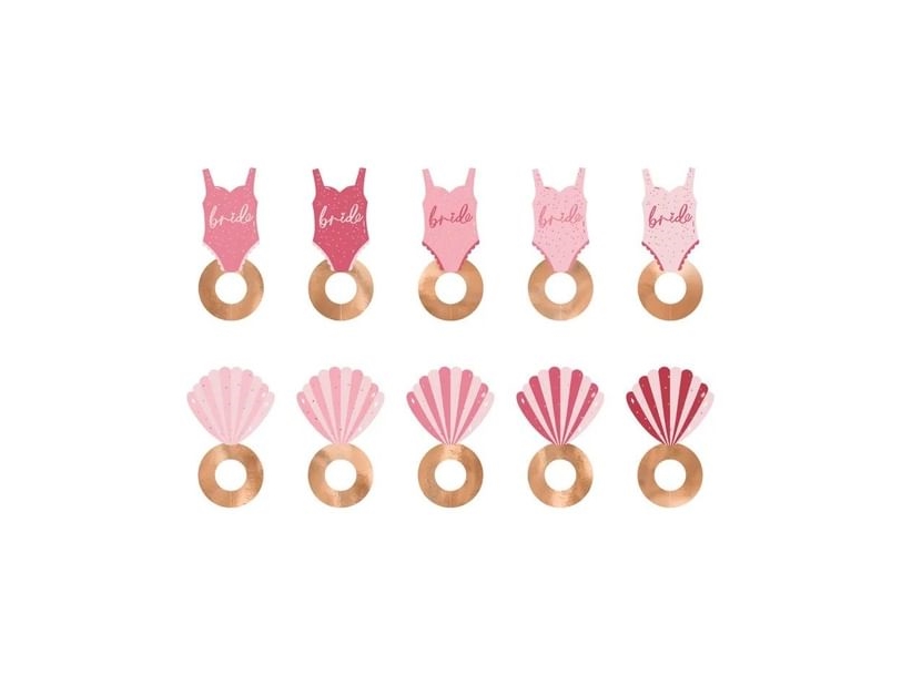 Dryckesetiketter snäckskal och baddräkt | Skola & Hobby - Festdekorera - Ballonger | GameStuff