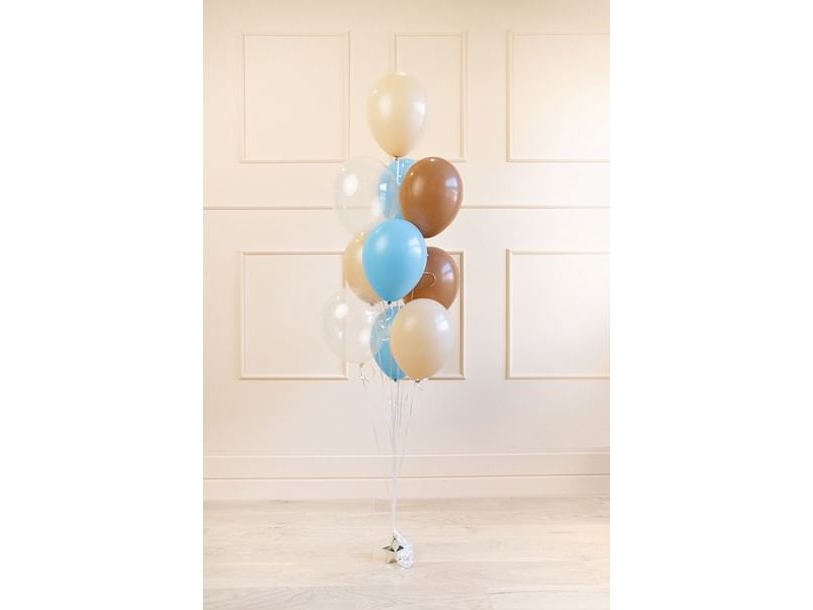 Ballonstrauß, Blaues Mix