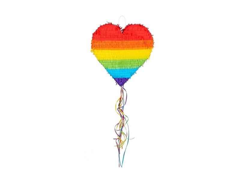 Regenbogen Herz Ziehen Pinata