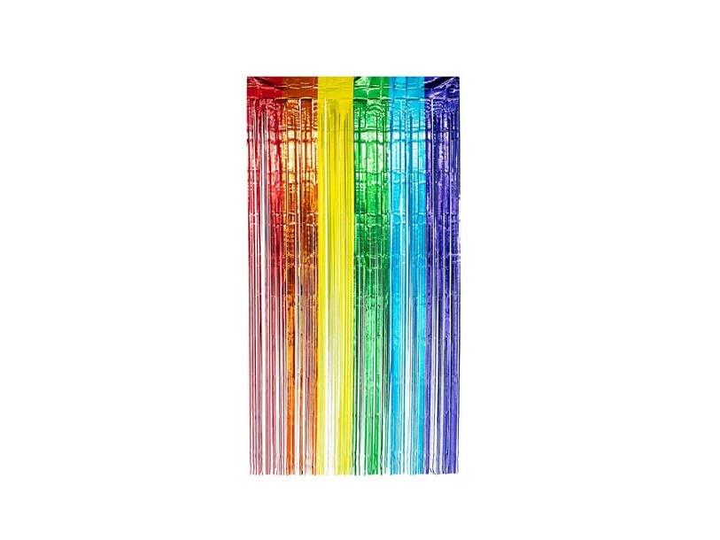 Regenbogen-Türvorhang Metallic