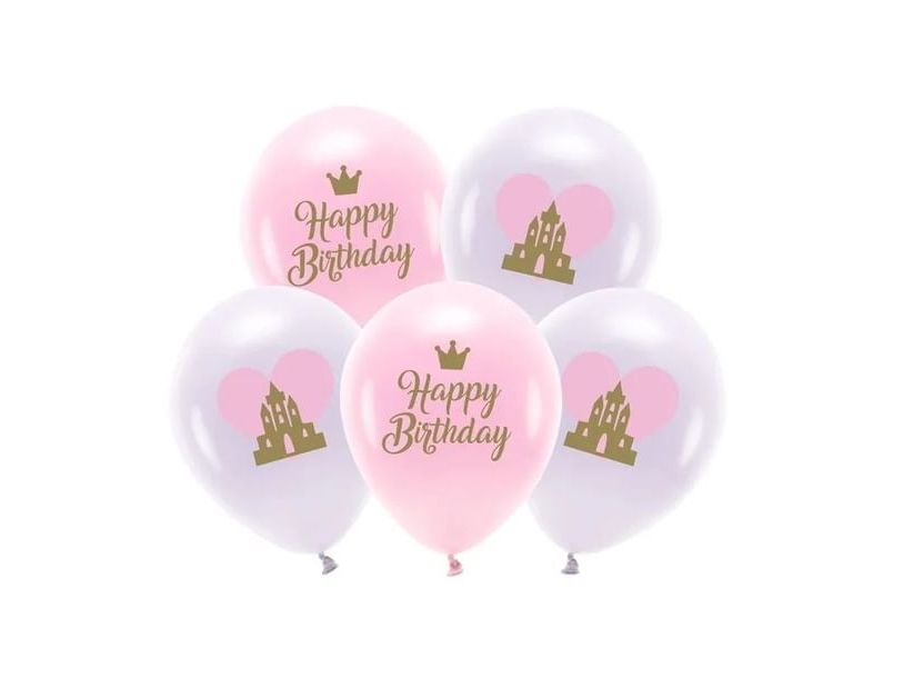 Herzlichen Glückwunsch Zum Geburtstag Balloner, Rosa Mix