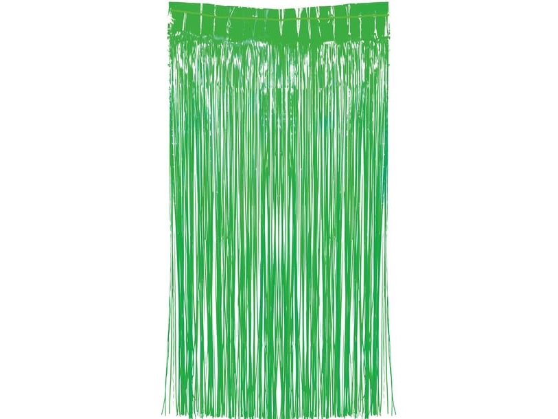 Neongrüner Türvorhang