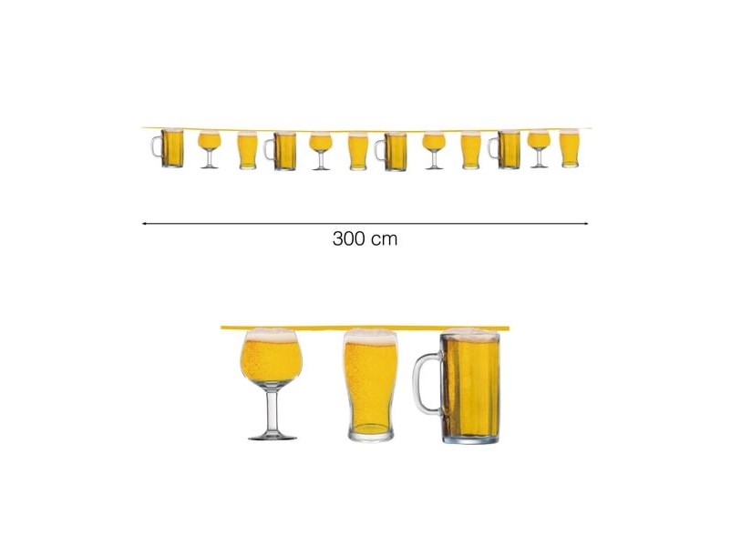 Bierglas-Girlande
