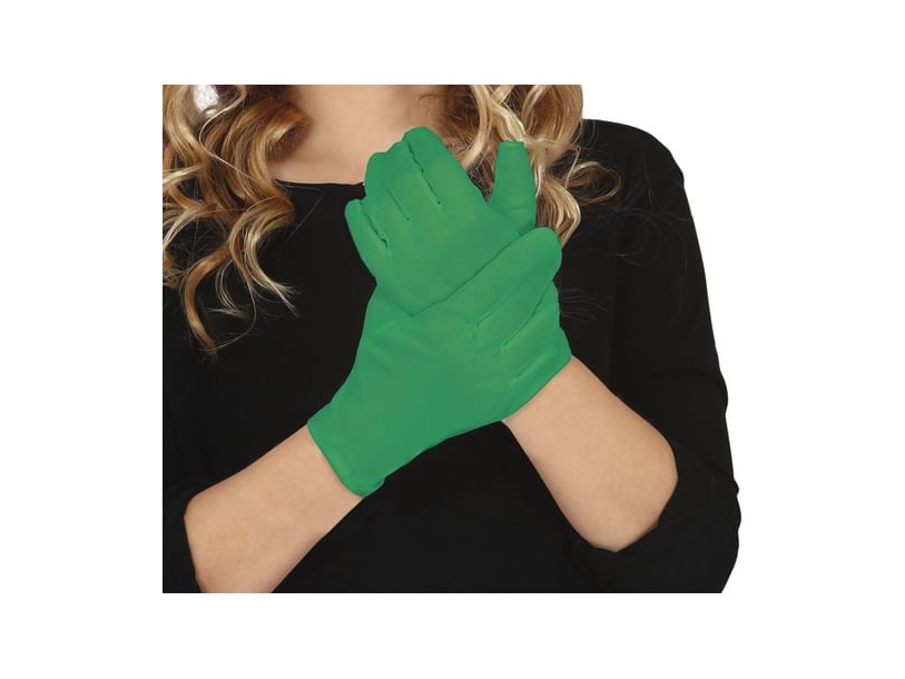 Grüne Kurzhandschuhe, Kinder