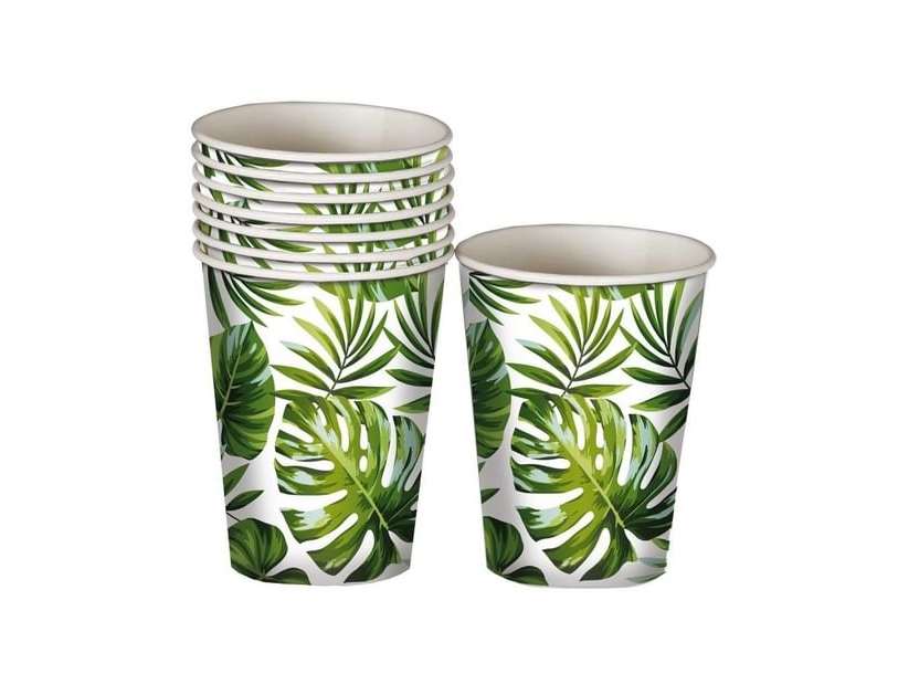 Pappbecher Mit Palmblatt