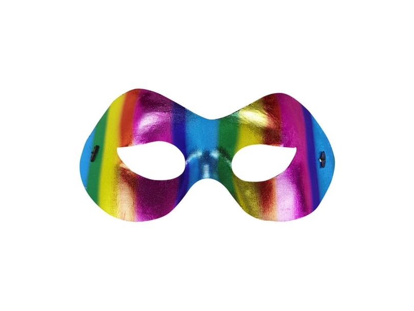Regenbogen Halbmaske
