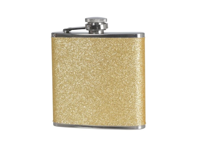 Lommelærke med guld glimmer