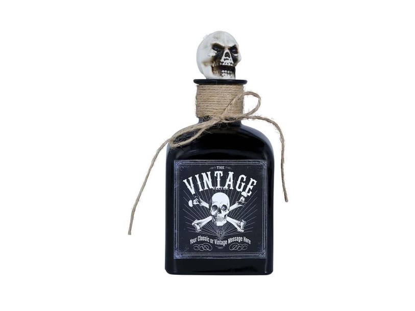 Flasche Mit Totenkopfstopfen