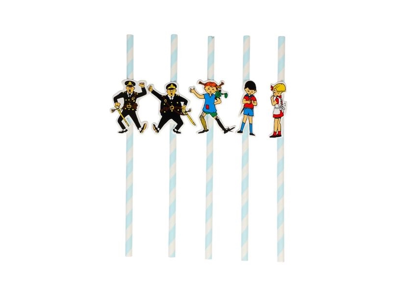 Pippi Langstrumpf Papierstrohhalm