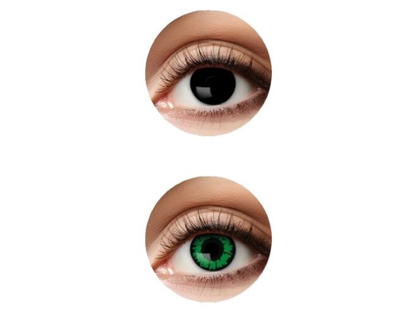 Duo-färgade linser svarta och reptil | Leksaker - Rollek - Kostym | GameStuff