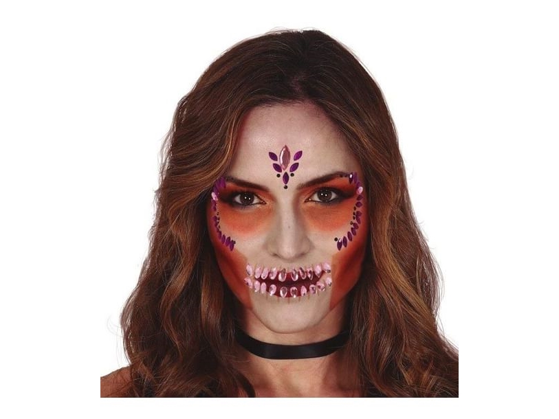 Lila skalle ansikte sten | Leksaker - Kreativitet - Ansiktsmålning | GameStuff