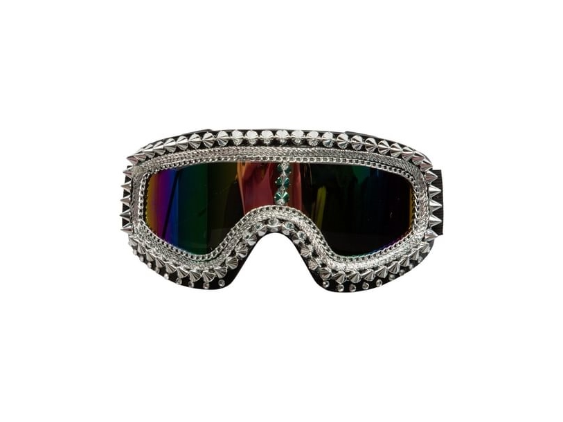 Silberne Après-Ski-Brille