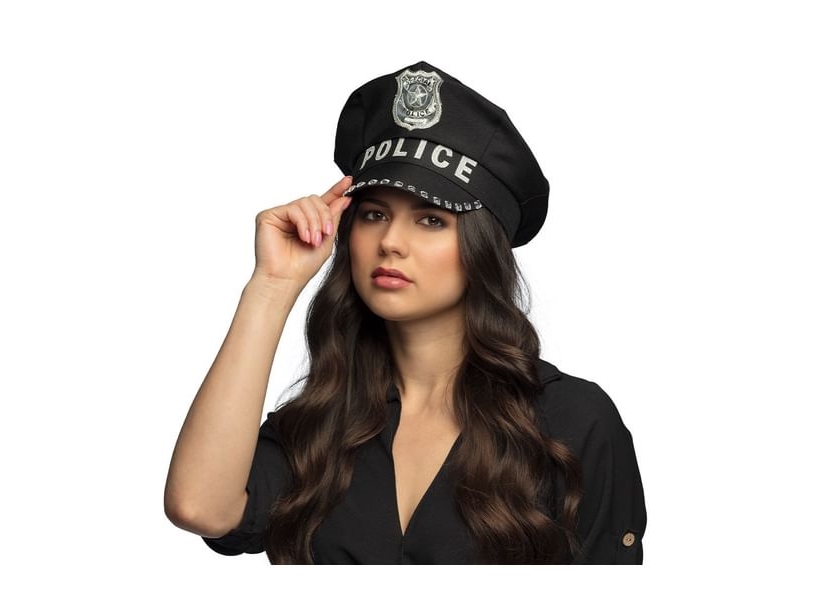 Polizeihelm Mit Stein