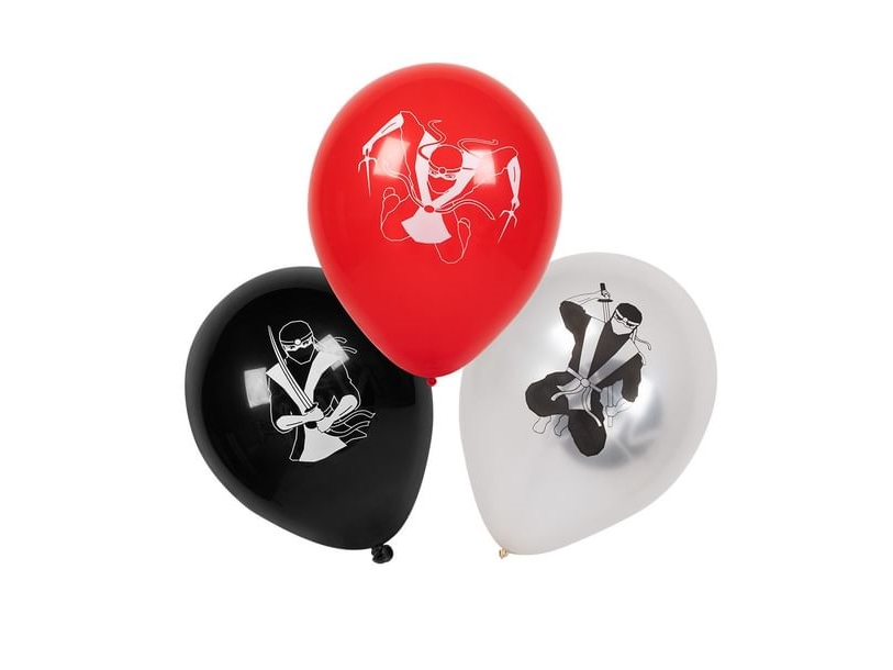 Ninja Luftballons, 6 Stück