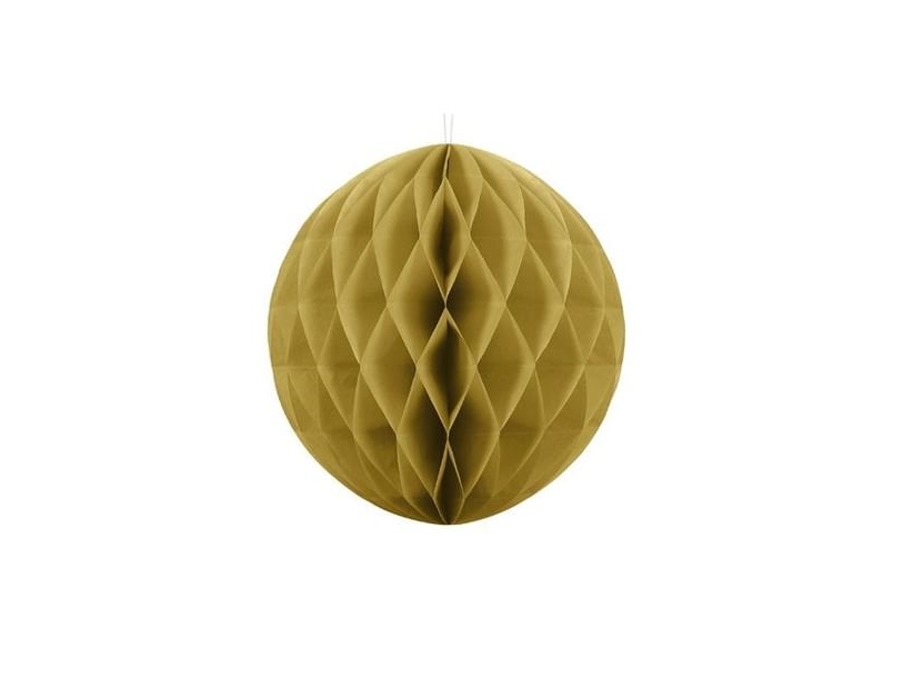 Goldfarbene Stoffkugel, 10 Cm