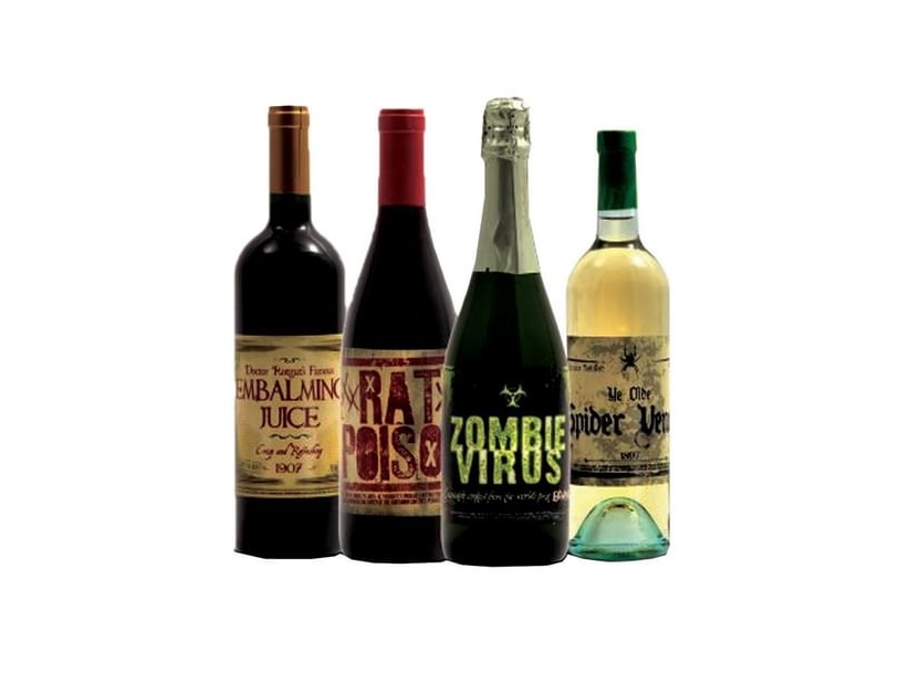 Halloween Vinetiketter, 8 Stk