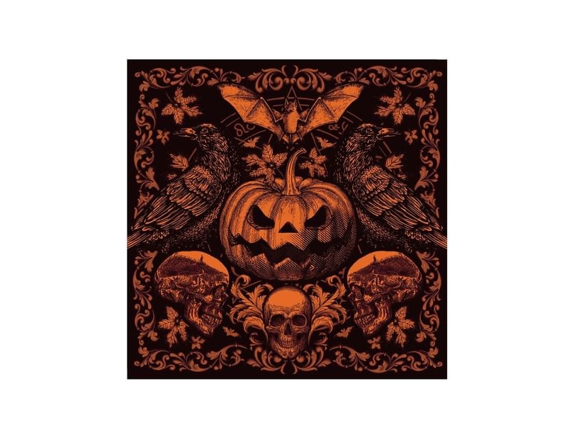 Gothic-Kürbis-Servietten