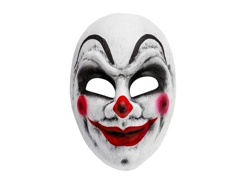 Klovnemaske med røde kinder | Leksaker - Rollek - Kostym | GameStuff
