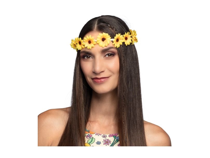 Stirnband Mit Gelben Blumen