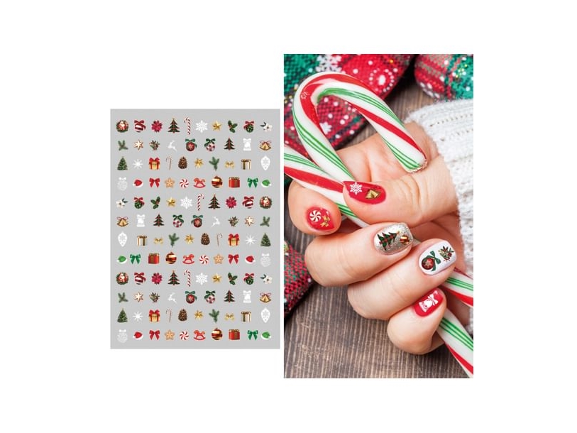 Jule negle stickers