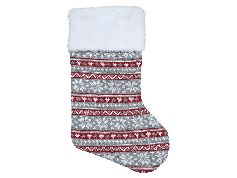 Gestrickte Weihnachtssocke