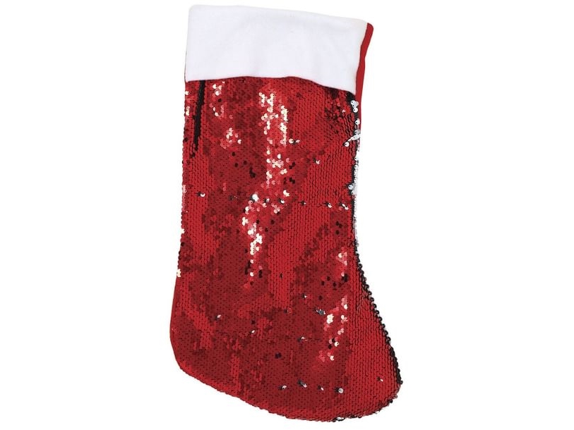 Weihnachtssocken Mit Roten Pailletten